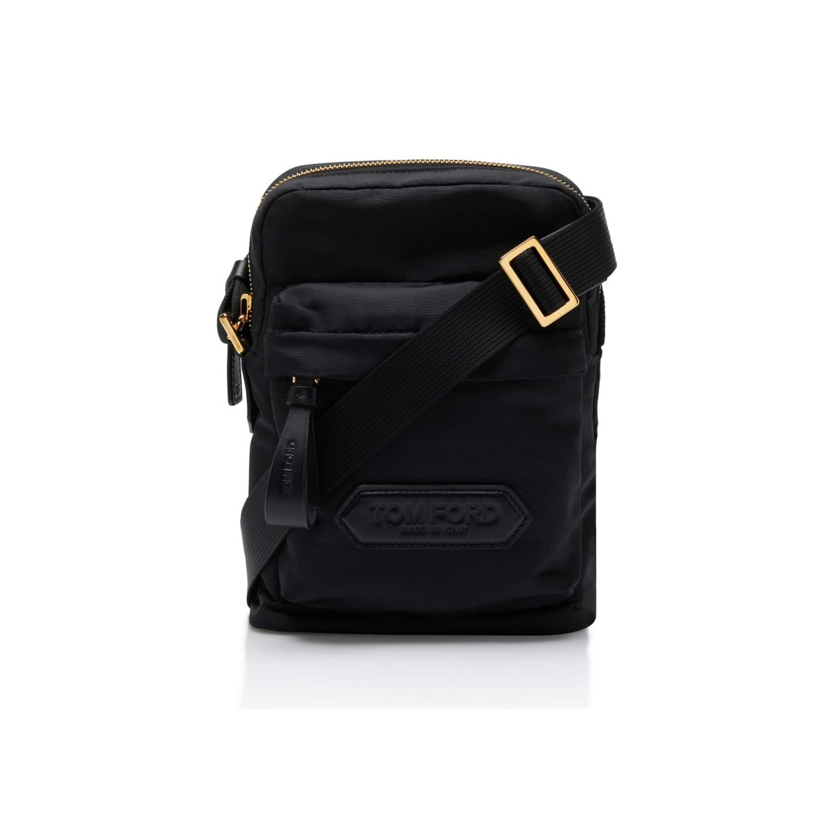 Porte-Documents Tom Ford Recycled Nylon Mini Messenger Homme Noir | ZJUVT-7549