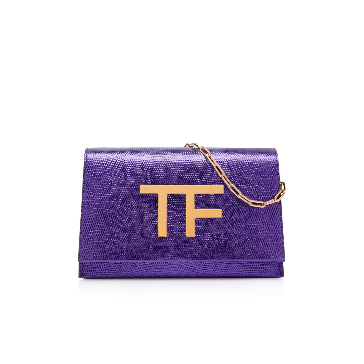 Sac Clutch Tom Ford Laminated Printed Lizard Tf Disco Femme Dahlia | VHTER-5480