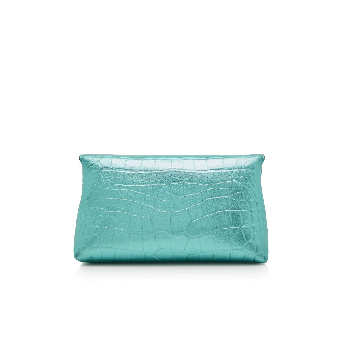 Sac Clutch Tom Ford Metallic Stamped Cuir Natalia Femme Bleu | ZVJFD-3049