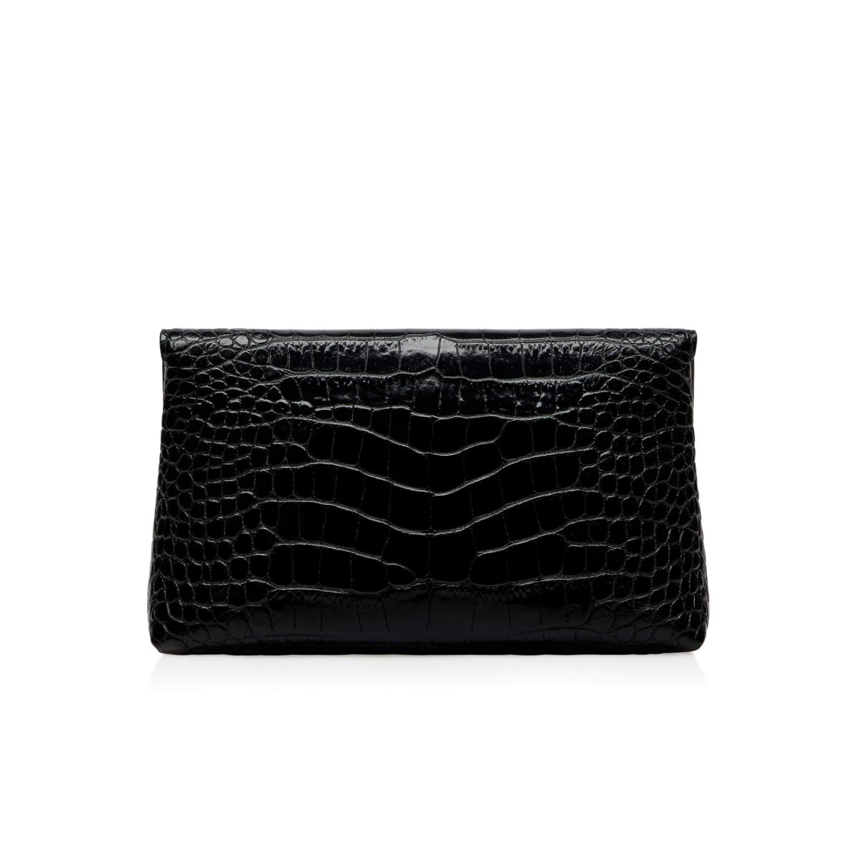 Sac Clutch Tom Ford Shiny Stamped Crocodile Cuir Natalia Femme Noir | JBKVZ-8267