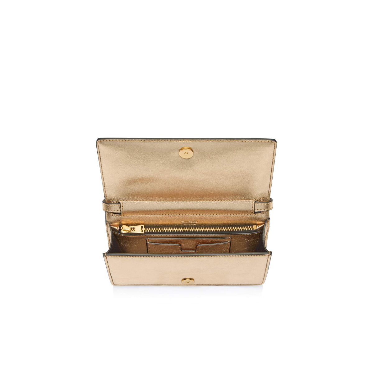 Sac Clutch Tom Ford Textured Laminated Cuir Tf Femme Doré | SCOFX-8694