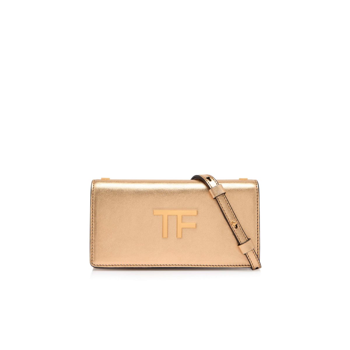 Sac Clutch Tom Ford Textured Laminated Cuir Tf Femme Doré | SCOFX-8694