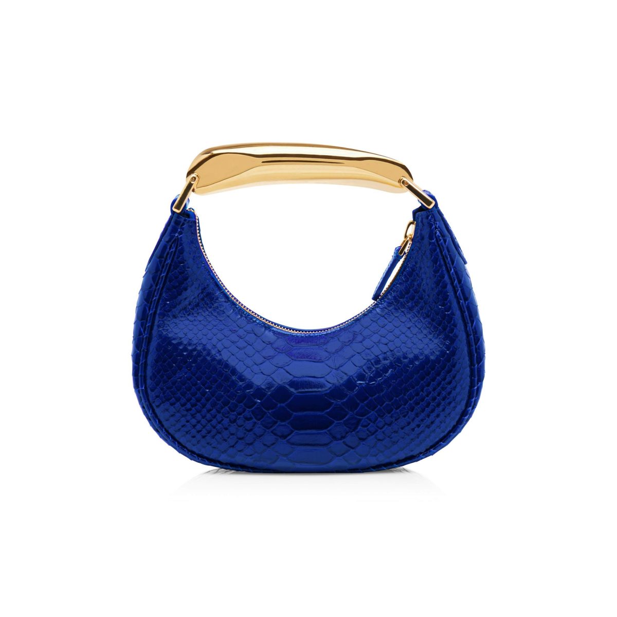 Sacs Crossbody Tom Ford Printed Python Bianca Mini Hobo Femme Bleu | ORVFT-0138