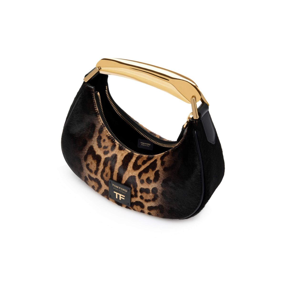 Sacs Crossbody Tom Ford Shaded Calf Hair Animalier Bianca Mini Hobo Femme Beige Noir | UREOT-3485