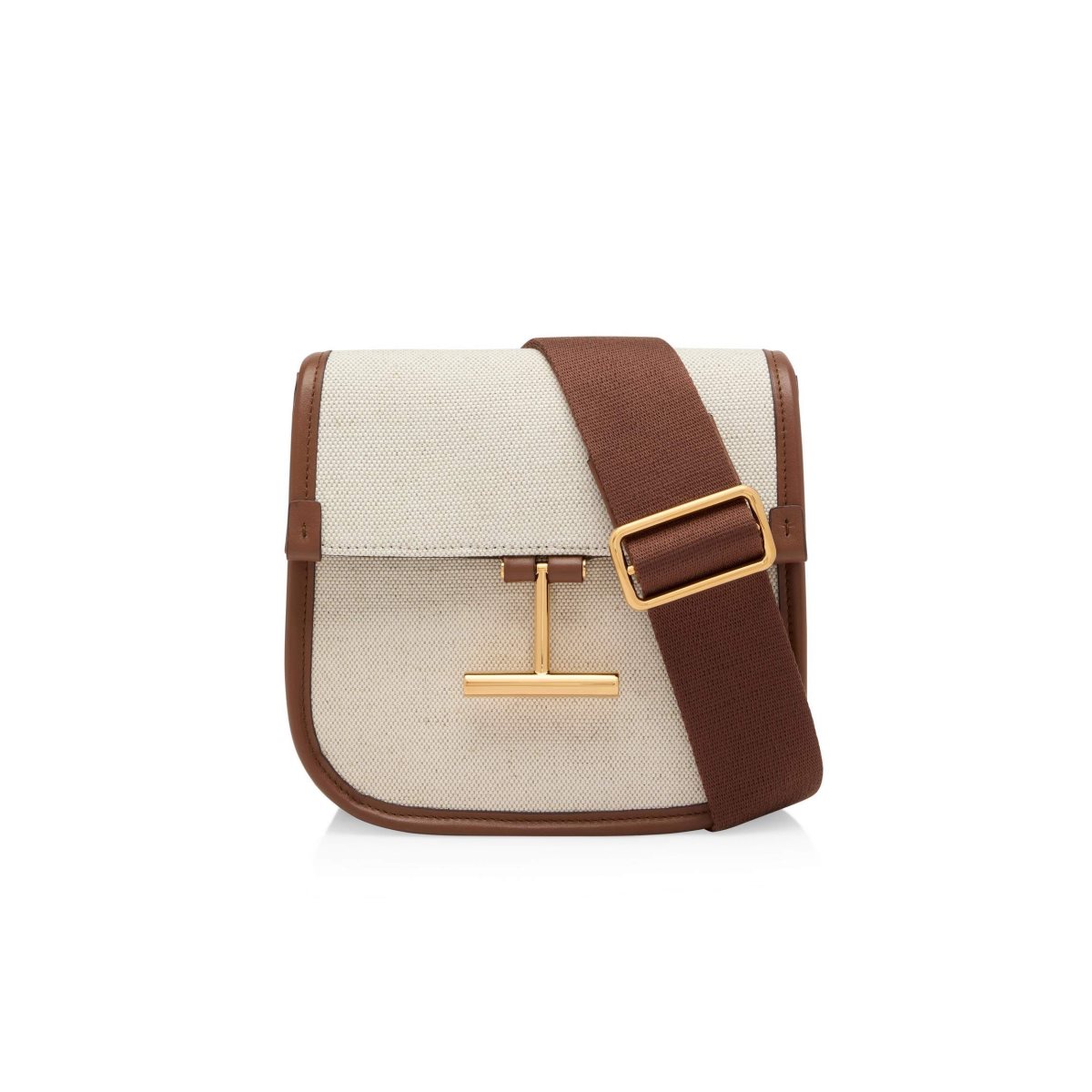 Sacs Crossbody Tom Ford Tela And Cuir Tara Mini Femme Marron | PTQXN-6381