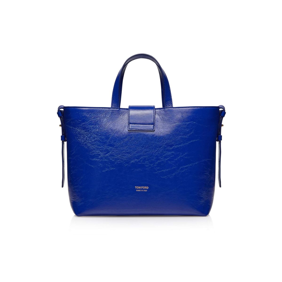 Sacs Fourre Tout Tom Ford Shiny Textured Cuir Tf Mini E/W Femme Ocean | GIKLU-1659