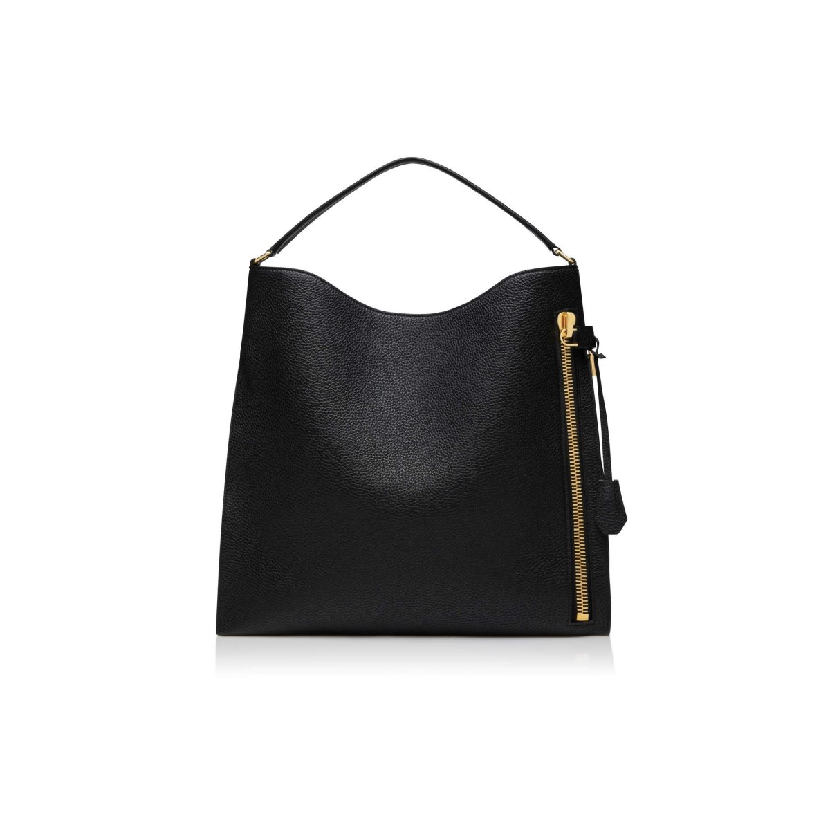 Sacs À Bandoulière Tom Ford Grain Cuir Alix Large Hobo Femme Noir | LIXJP-6392