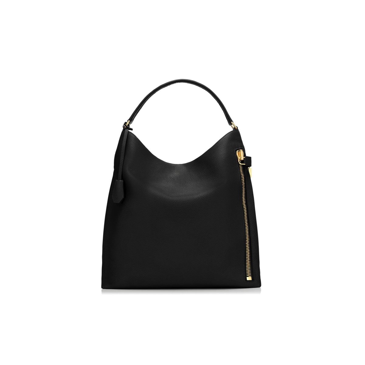 Sacs À Bandoulière Tom Ford Grain Cuir Small Alix Hobo Femme Noir | NYGXJ-4213