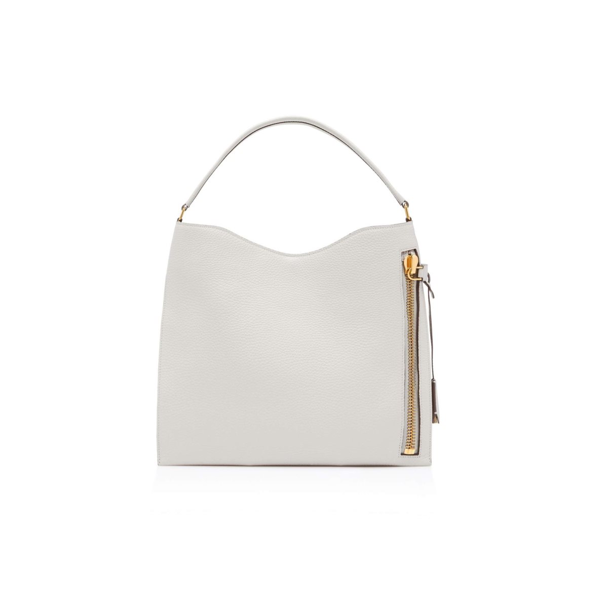 Sacs À Bandoulière Tom Ford Grain Cuir Small Alix Hobo Femme Chalk | TBLEF-3860