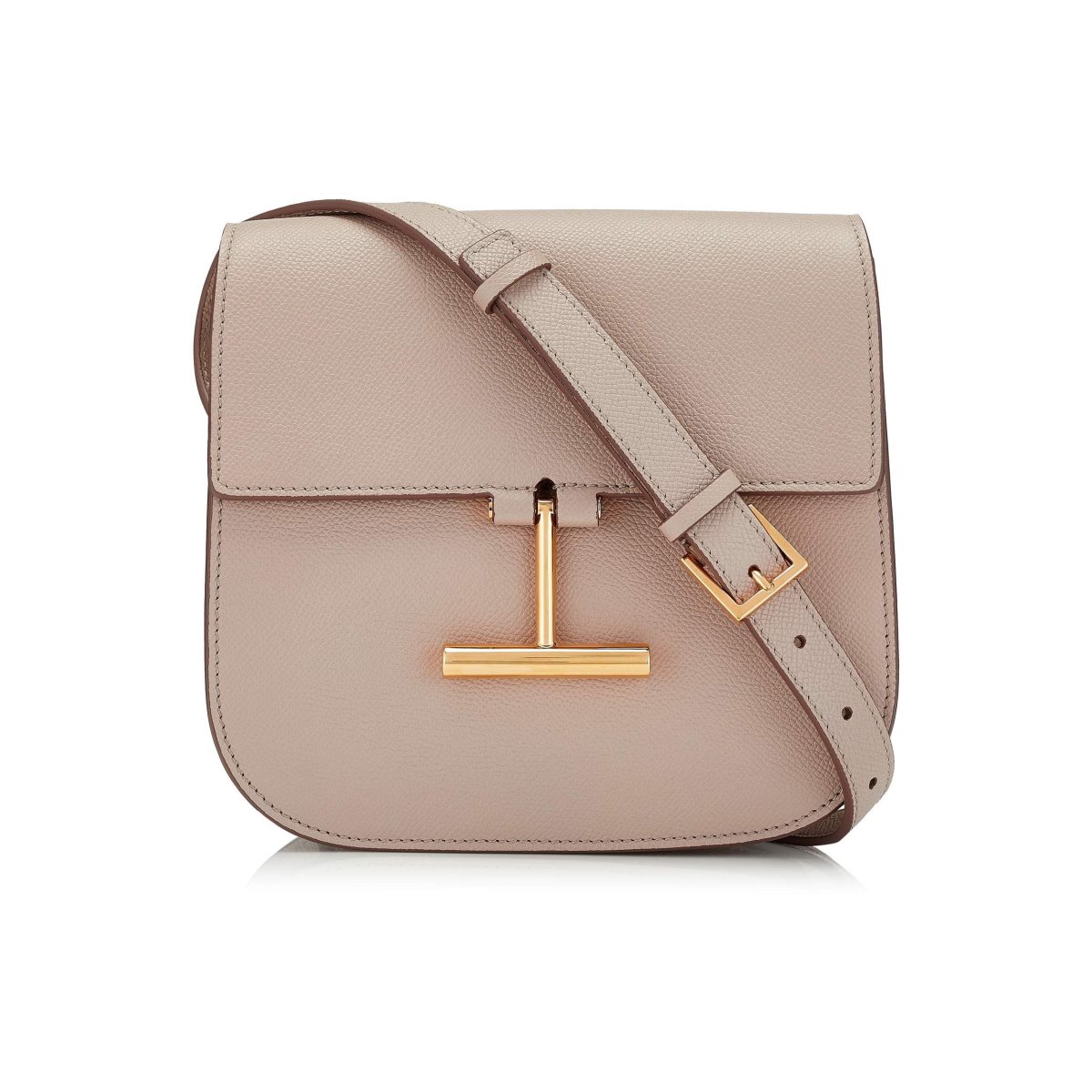 Sacs À Bandoulière Tom Ford Grain Cuir Tara Femme Grise Marron | BXZKH-3412