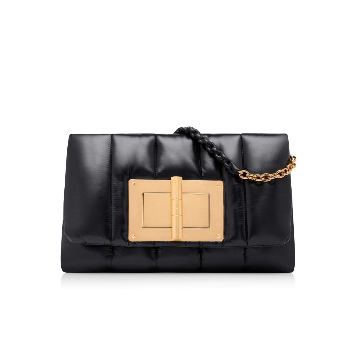 Sacs À Bandoulière Tom Ford Matelassé Nylon Puffy Natalia Large Femme Noir | QETIF-0587