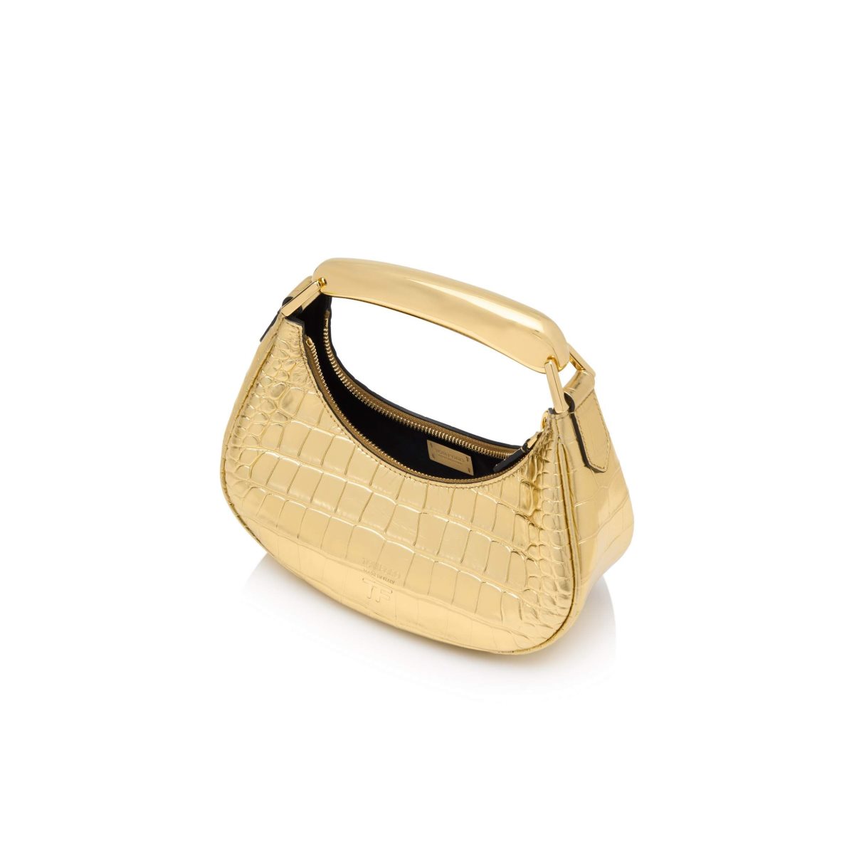 Sacs À Bandoulière Tom Ford Metallic Stamped Crocodile Cuir Bianca Mini Hobo Femme Doré | JYRWP-1459