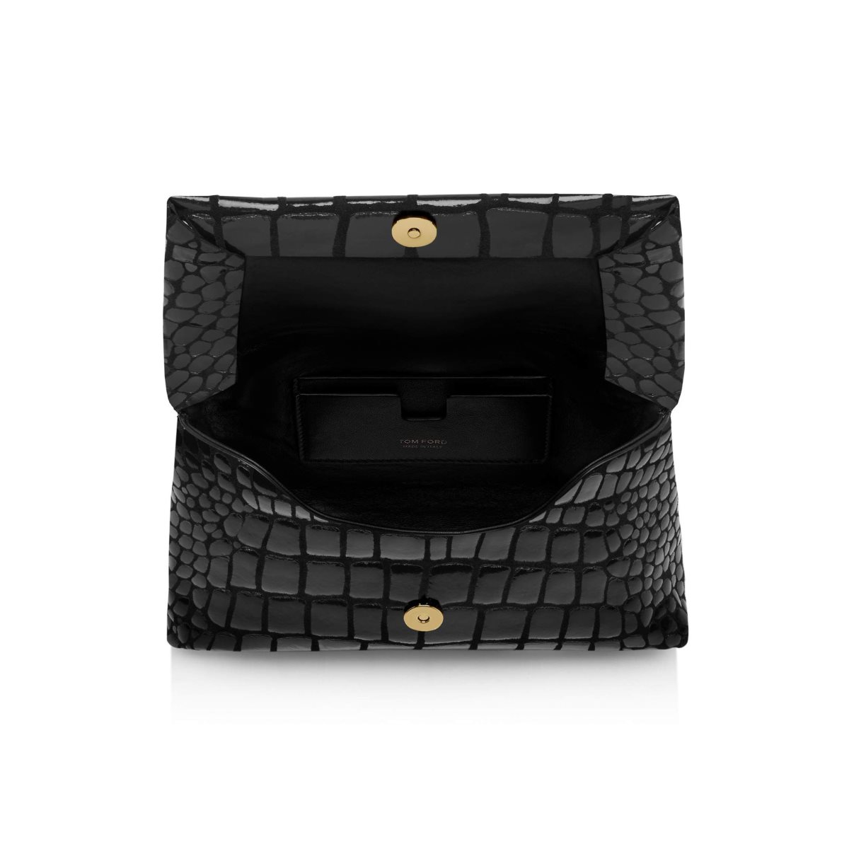 Sacs À Bandoulière Tom Ford Printed Cuir Label Mini Chain Femme Noir | DJXCQ-5794