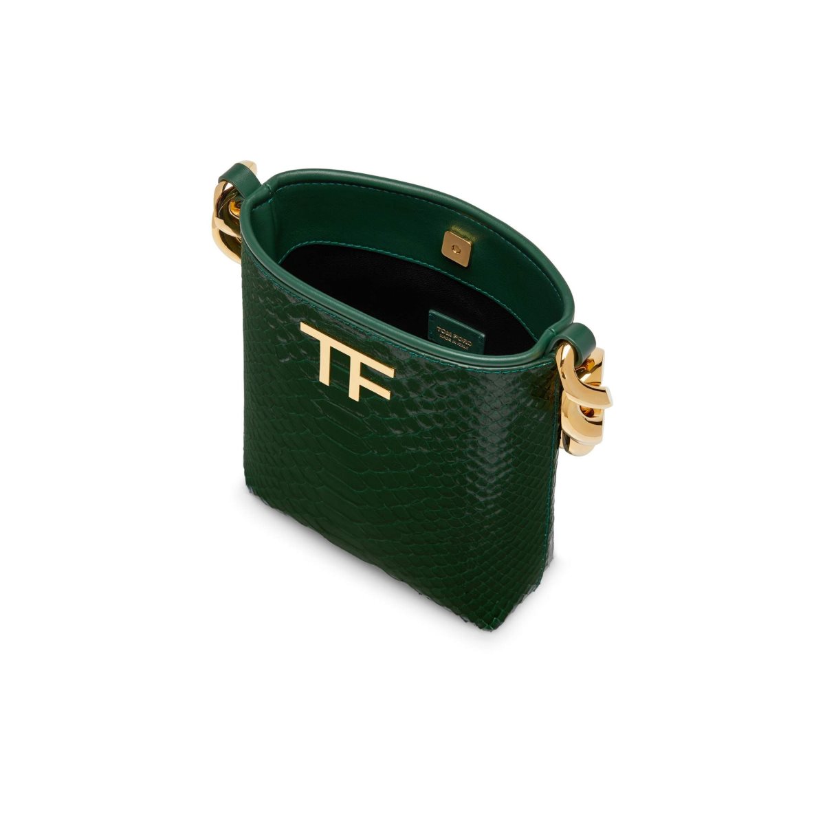 Sacs À Bandoulière Tom Ford Printed Python Tf Maxi Chain Mini Femme Turquoise Vert | UXLFO-8516