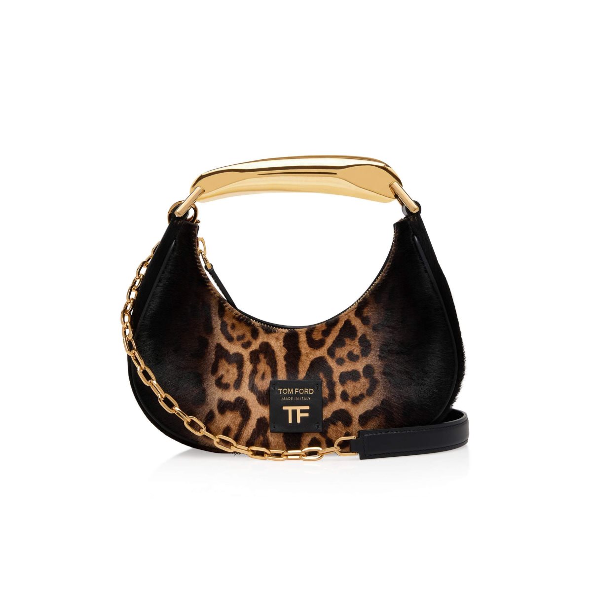 Sacs À Bandoulière Tom Ford Shaded Calf Hair Animalier Bianca Mini Hobo Femme Beige Noir | EKYUG-7904