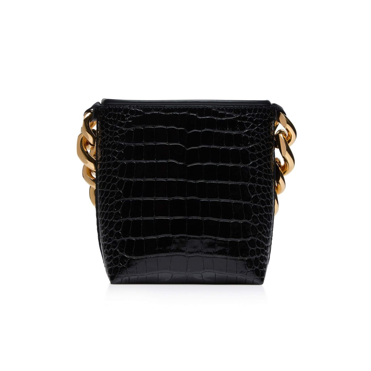 Sacs À Bandoulière Tom Ford Shiny Stamped Crocodile Cuir Tf Maxi Chain Mini Femme Noir | OAZVF-8274