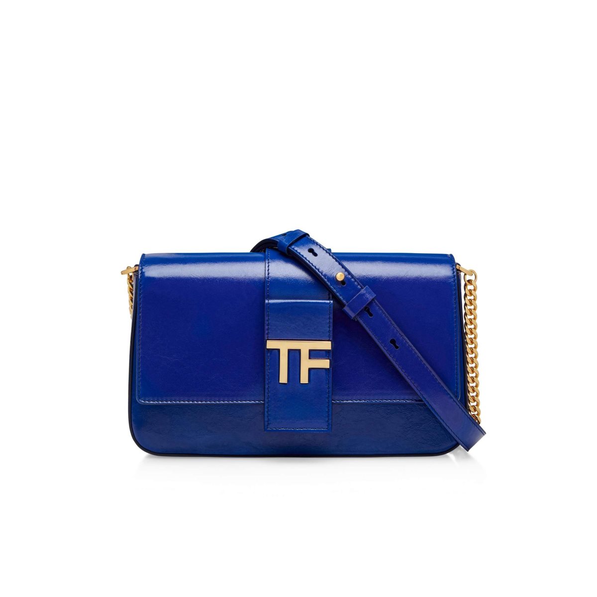 Sacs À Bandoulière Tom Ford Shiny Textured Cuir Tf Chain Femme Ocean | TDBSX-3178