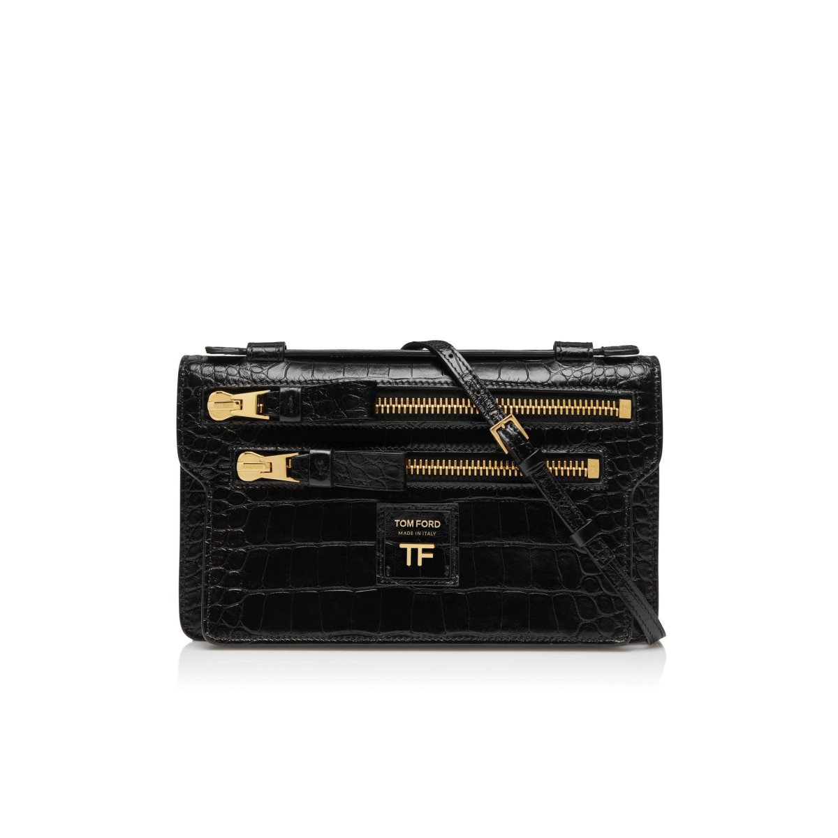 Sacs À Bandoulière Tom Ford Stamped Cuir Jennifer Femme Noir | DWOKV-4783