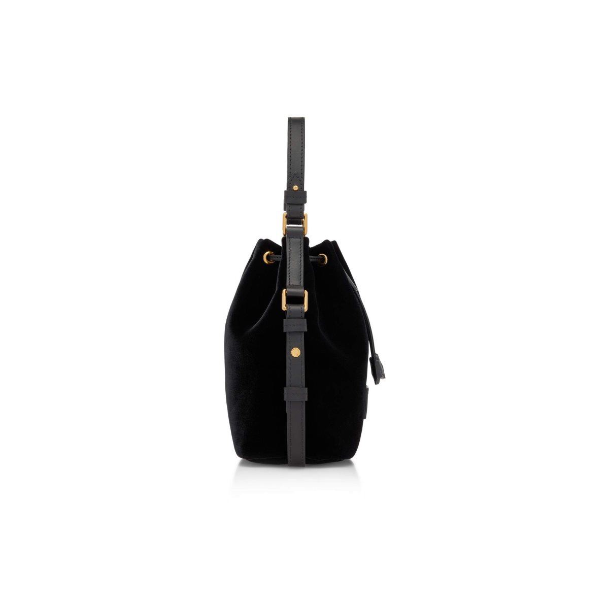 Sacs À Bandoulière Tom Ford Velvet Disco Small Bucket On Chain Femme Noir | MQOAE-0467