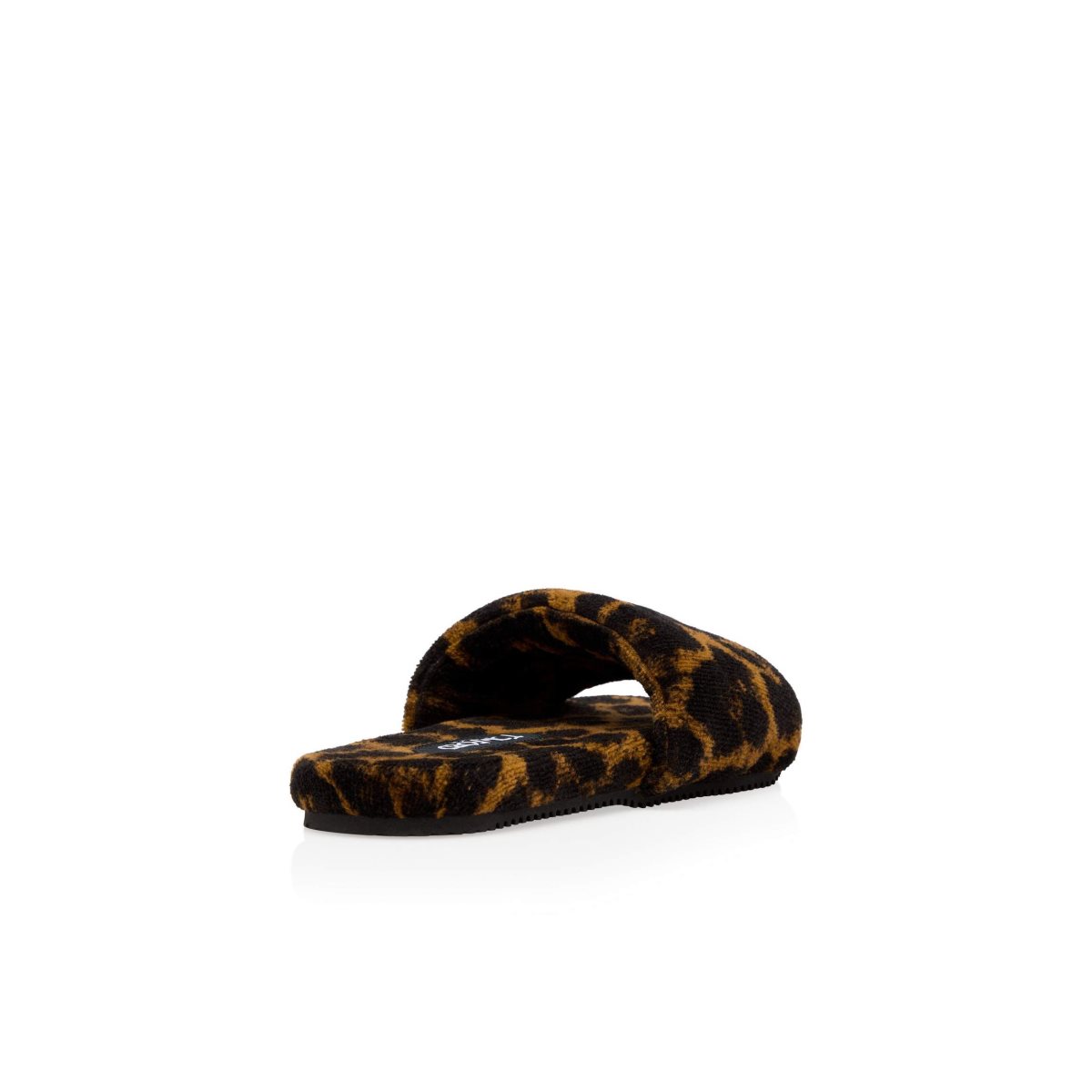 Sandales Tom Ford Leopard Towelling Harrison Slides Femme Noir | YSBCA-9307