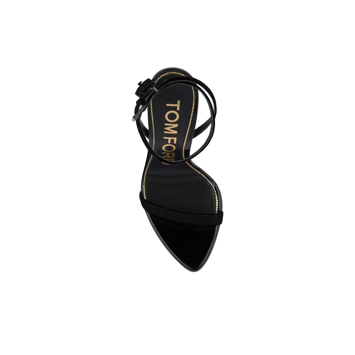 Sandales Tom Ford Vernis Cuir Padlock Pointy Naked Femme Noir | SIPUV-3182