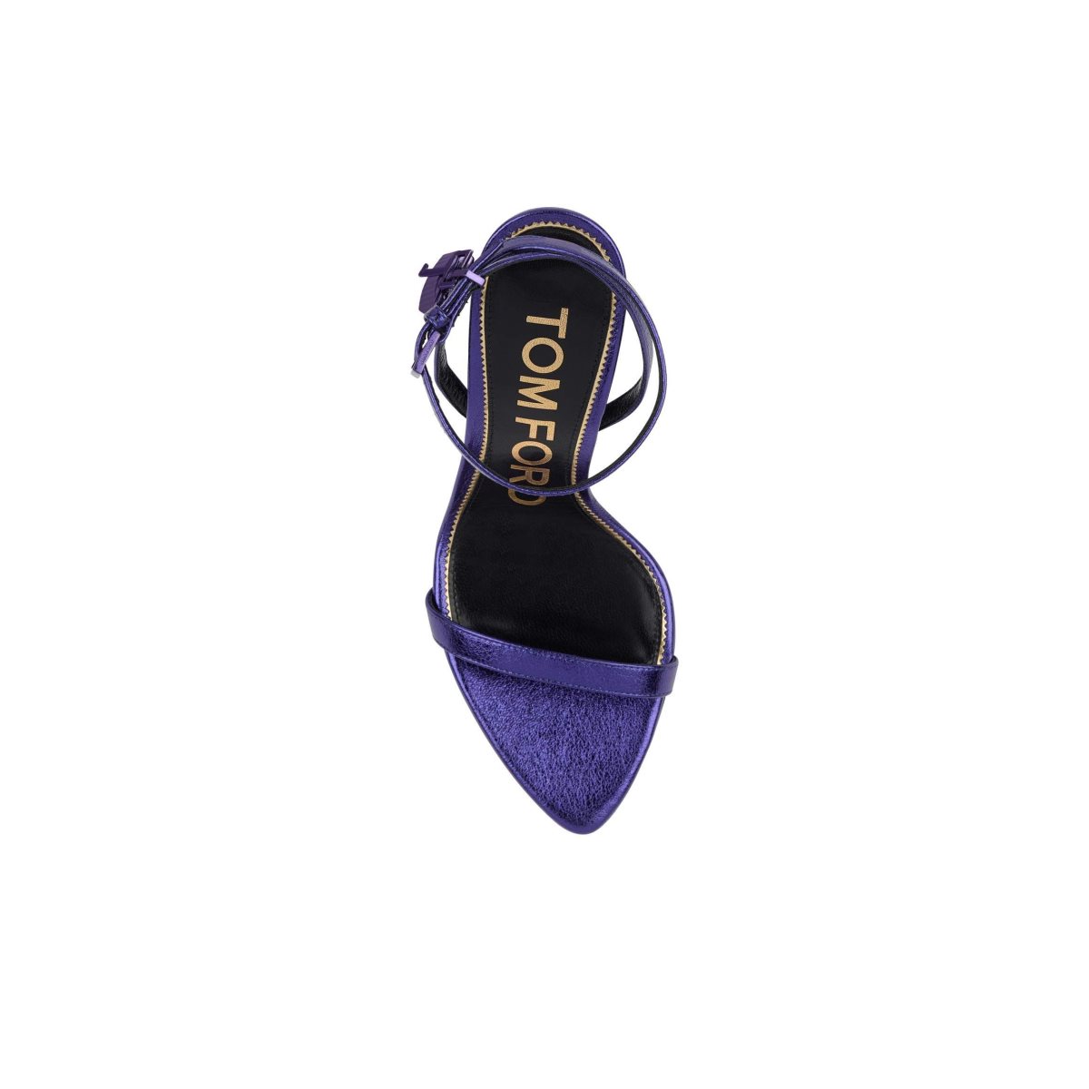 Sandales à Talons Tom Ford Laminated Nappa Padlock Pointy Naked Femme Violette | QDZIJ-0289