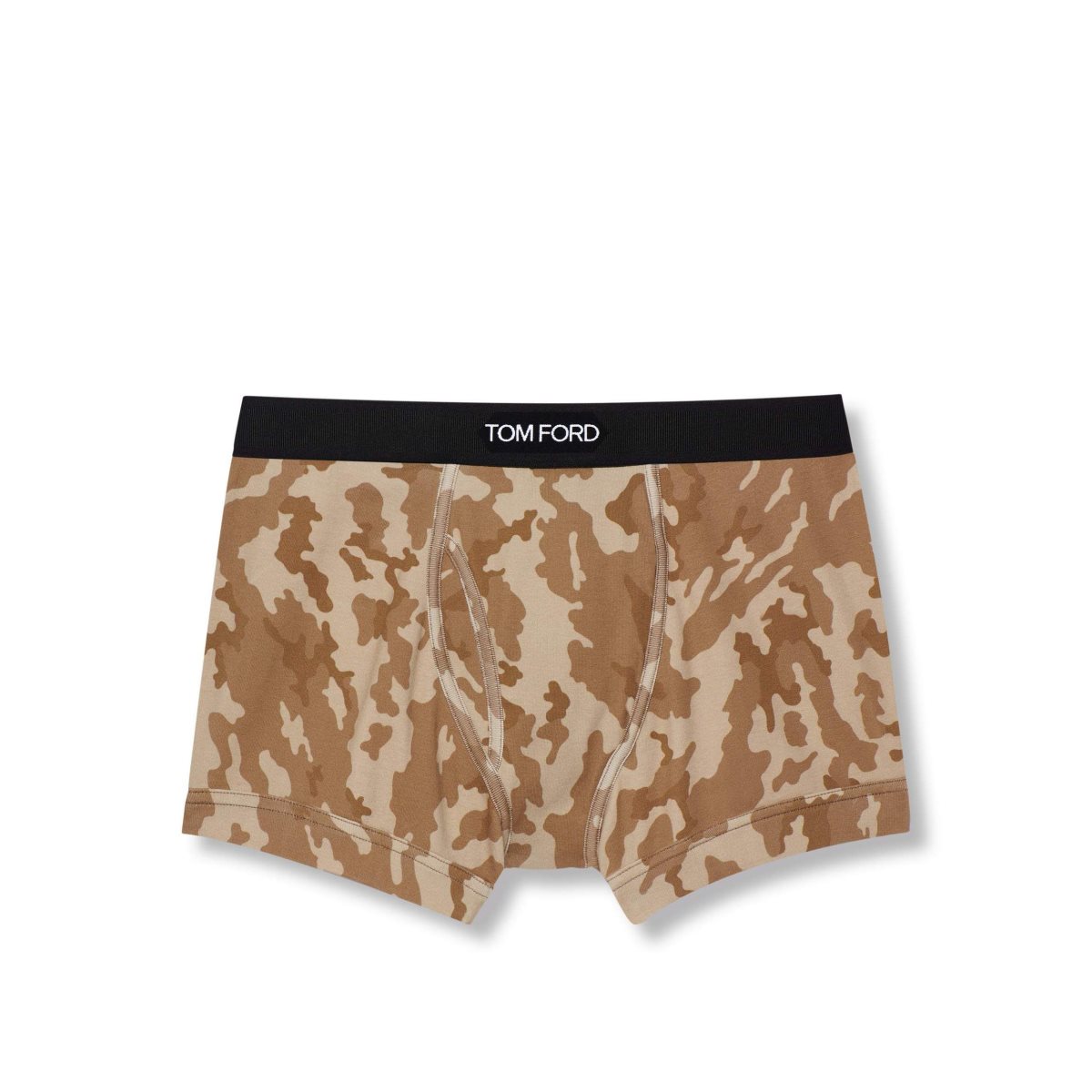 Slips Tom Ford Abstract Camo Coton Boxer Homme Marron | VQRSC-4963