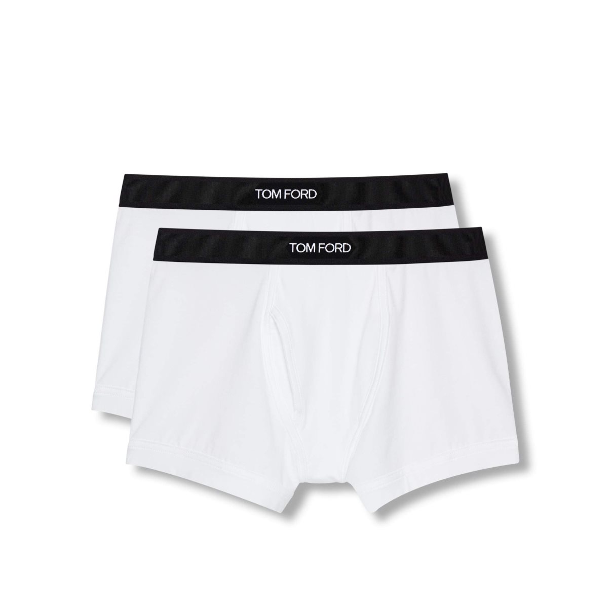 Slips Tom Ford Coton Modal Two Pack Boxer Homme Blanche | VSNOB-5207