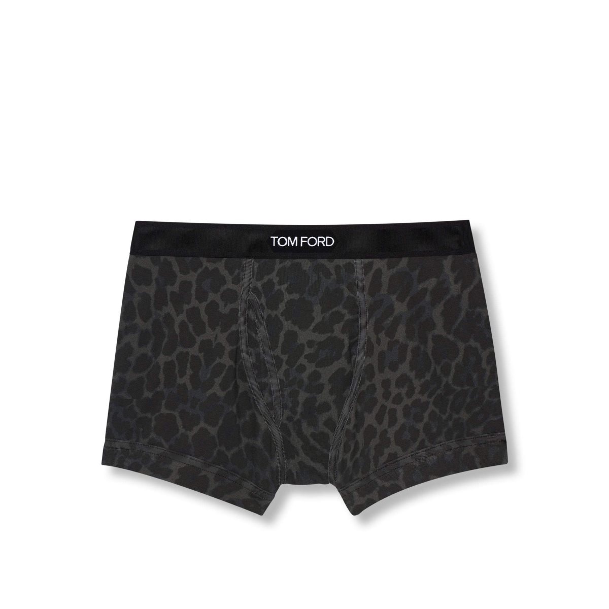 Slips Tom Ford Reflective Leopard Coton Boxer Homme Ink | WXYRS-1459