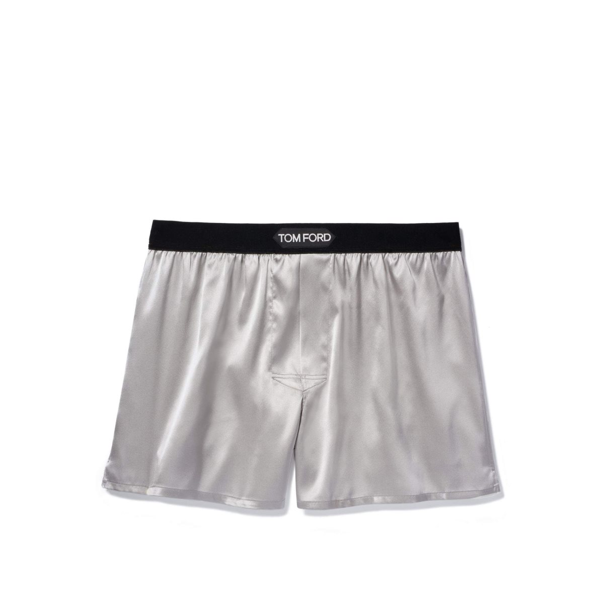 Slips Tom Ford Silk Boxer Homme Grise Clair | KOQAT-9470