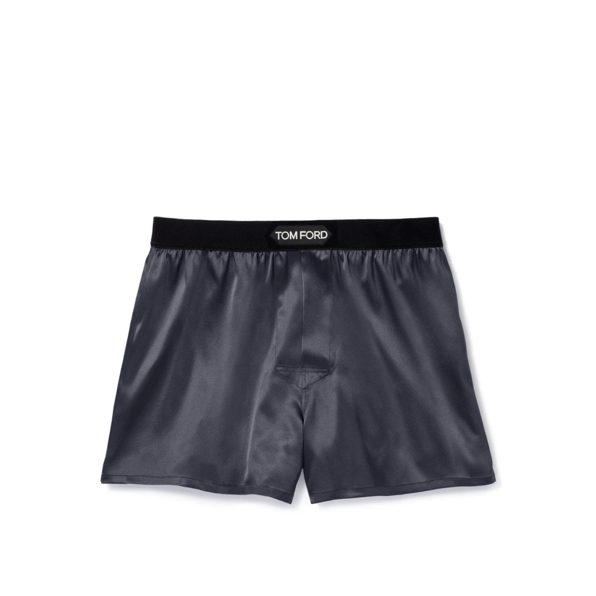 Slips Tom Ford Silk Boxer Homme Grise Foncé | HNAJE-6758