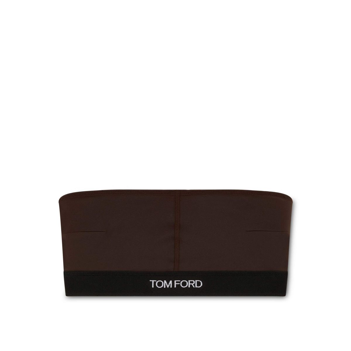 Soutien Gorge Tom Ford Modal Signature Bandeau Femme Chocolat Foncé | OIYXR-7431