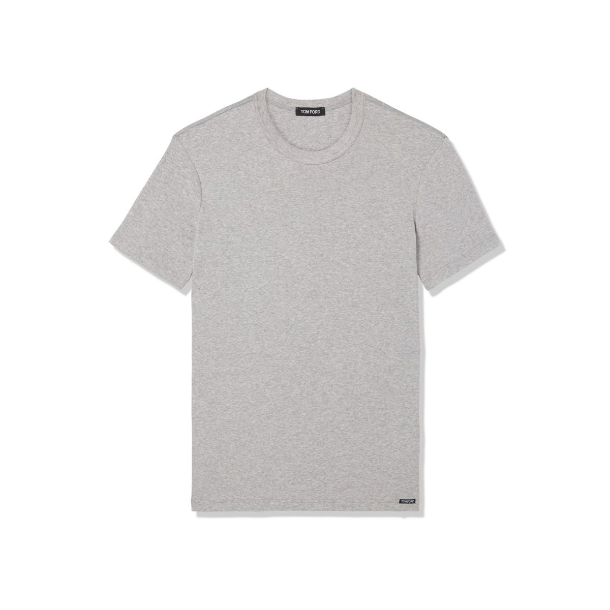 T Shirts Tom Ford Coton Crewneck Homme Grise | FVLRP-5863