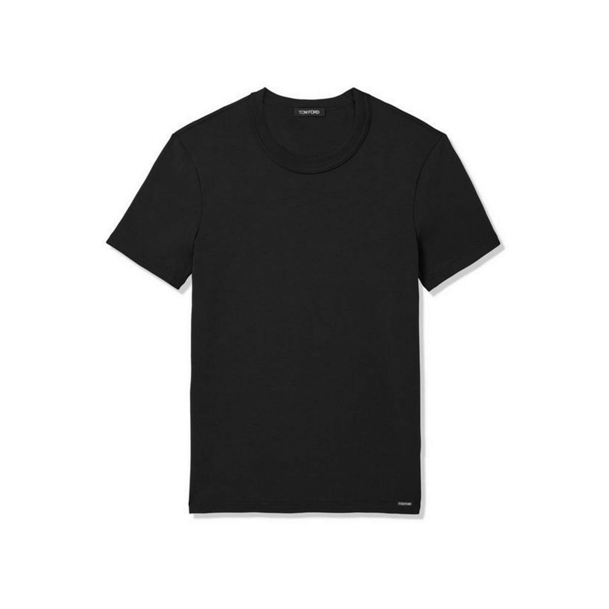 T Shirts Tom Ford Coton Crewneck Homme Noir | CBOXL-1308