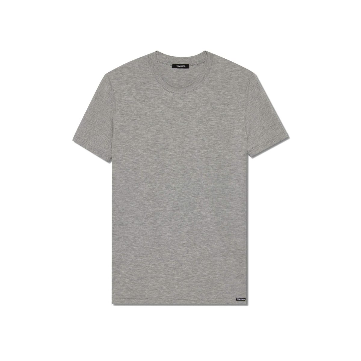 T Shirts Tom Ford Coton Modal Crewneck Homme Grise | KNFDR-2841