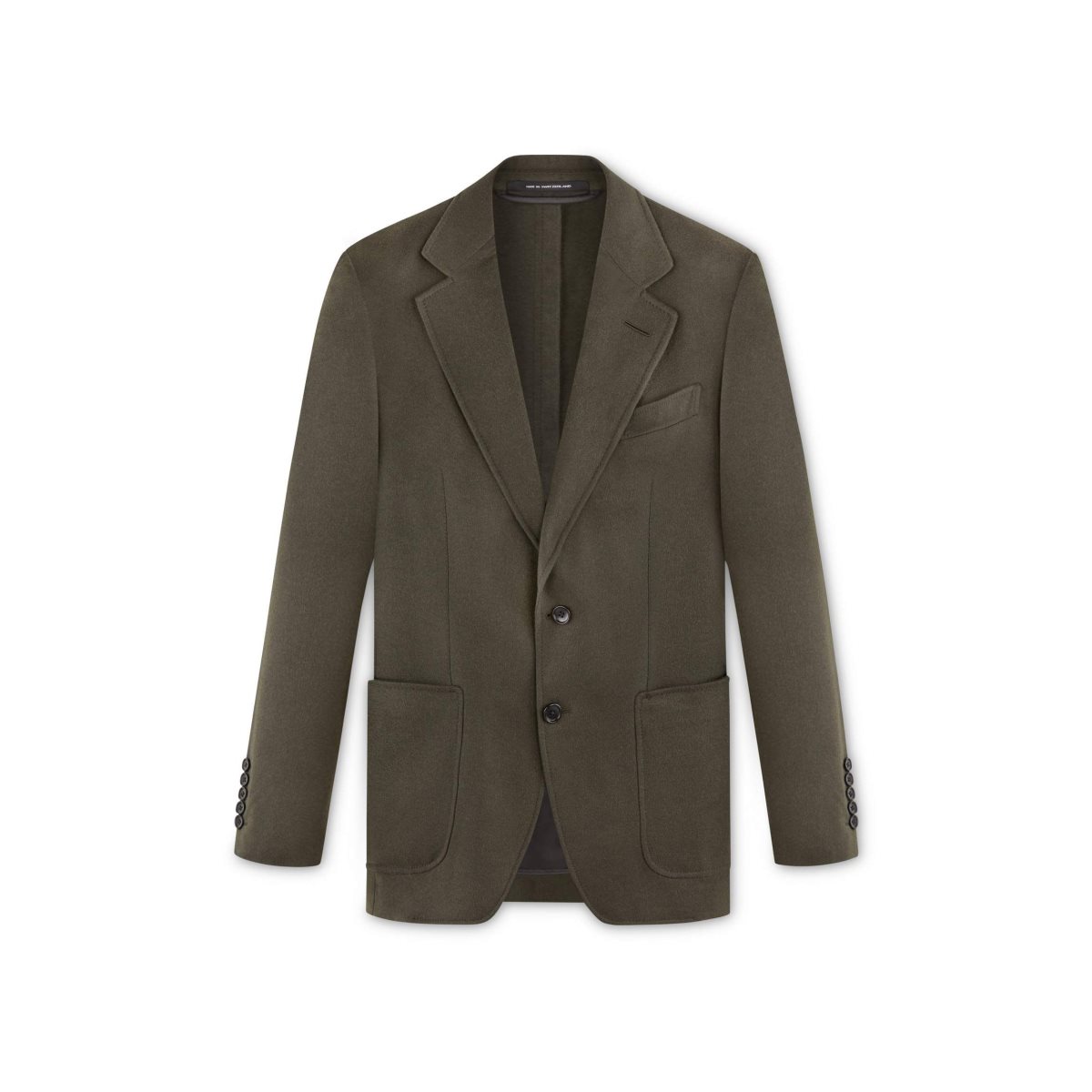 Vestes Tom Ford Brushed Cashmere Twill O\'Connor Homme Vert Olive | LHOIE-1890