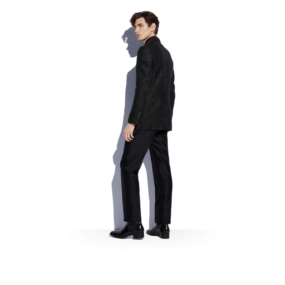 Vestes Tom Ford Flower Jacquard Cooper Homme Noir | GCYXZ-3240