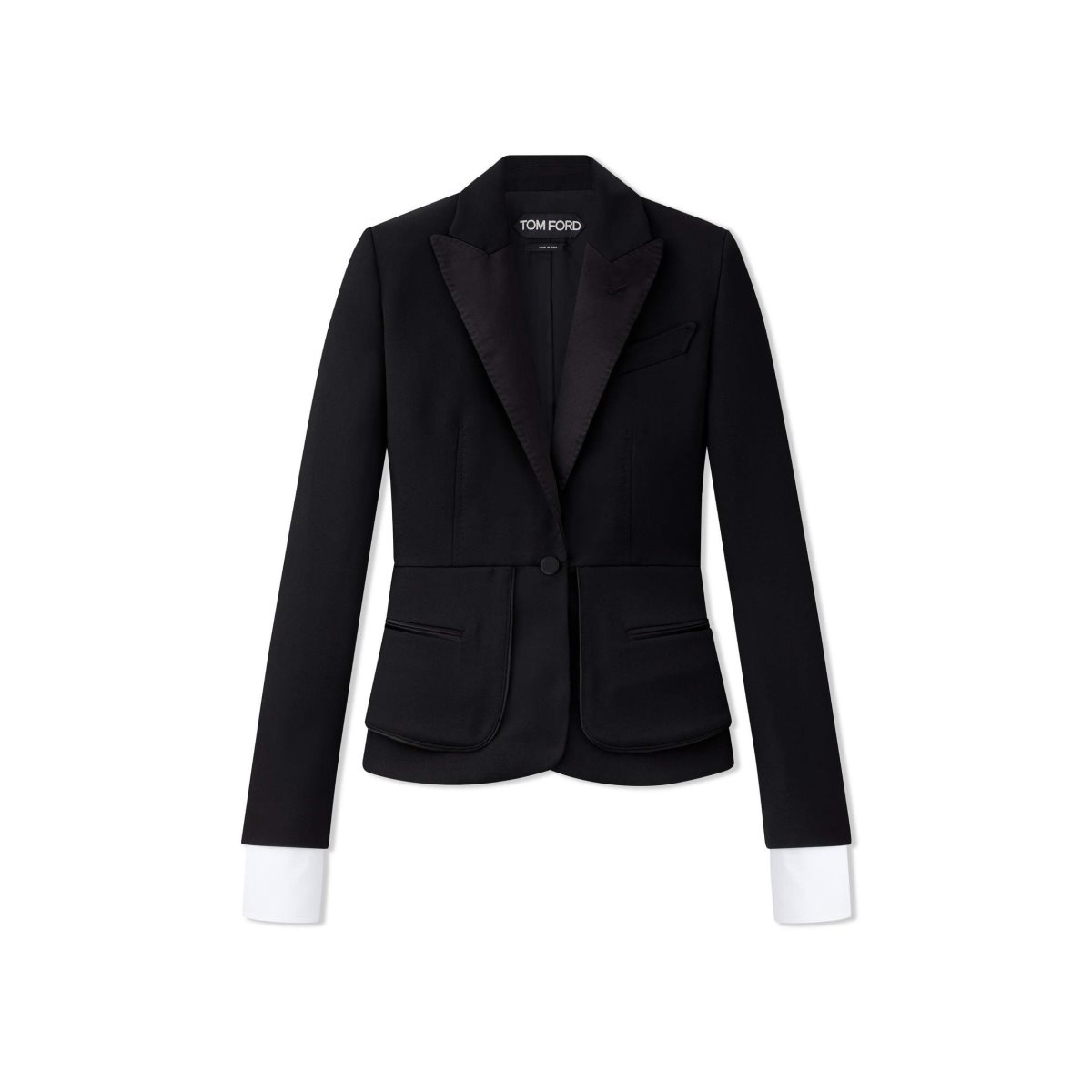 Vestes Tom Ford Gran De Poudre Tuxedo Fitted Femme Noir | BQIEZ-9164