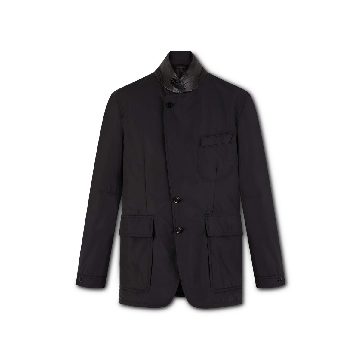 Vestes Tom Ford Legere Nylon Ovatta Sartorial Homme Noir | PDINU-8021