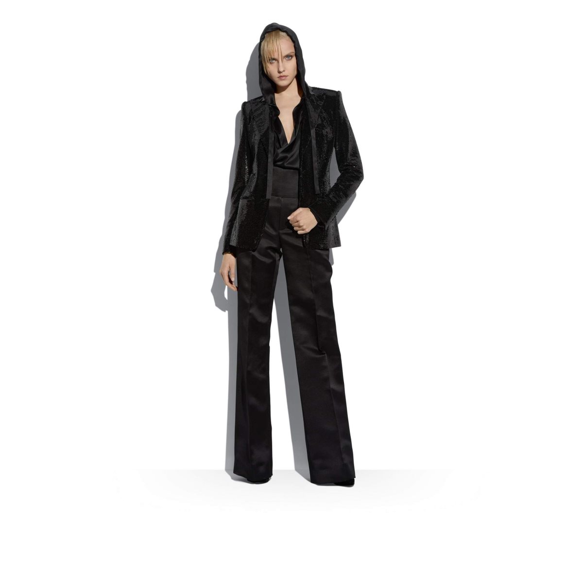 Vestes Tom Ford Liquid Sequins Femme Noir | JFNTK-4861