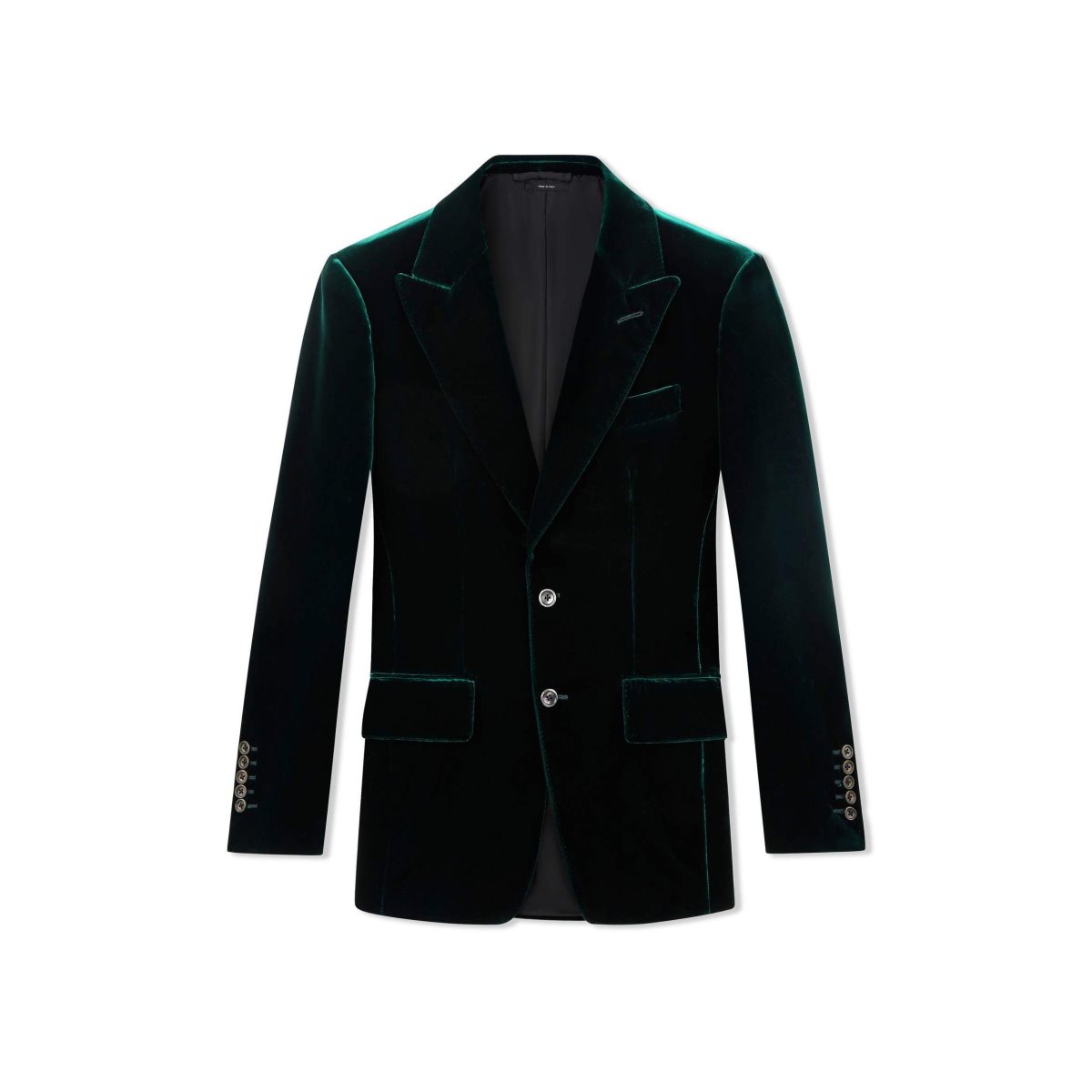 Vestes Tom Ford Viscose Fluid Velvet Cooper Homme Turquoise | HUETG-7023