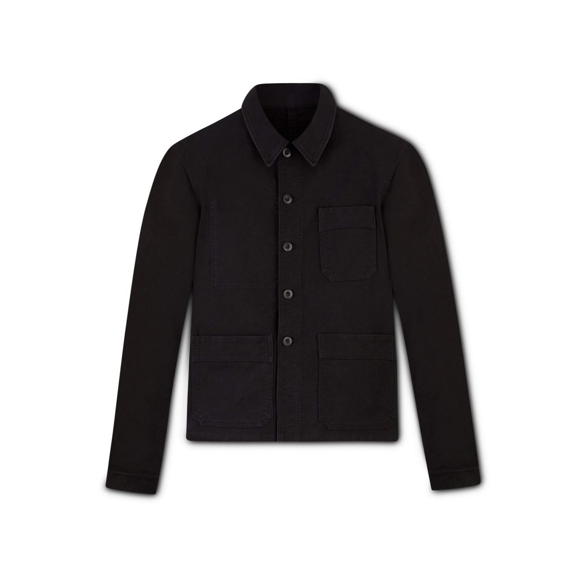 Vêtements D\'extérieur Tom Ford Brushed Coton Chore Jacket Homme Noir | FZYLB-0721