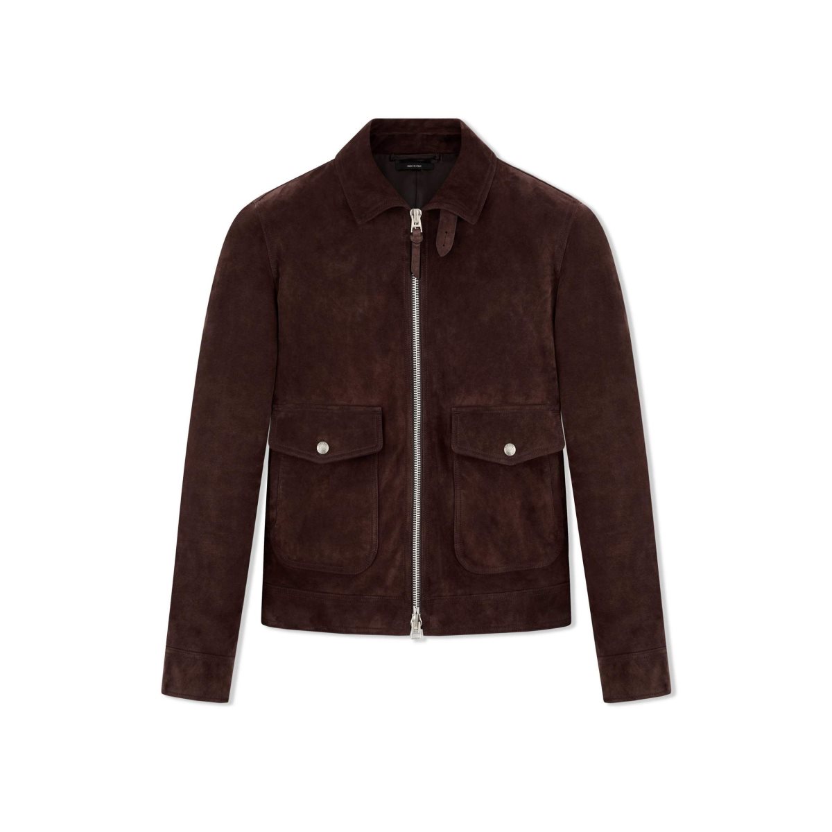 Vêtements D\'extérieur Tom Ford Buttery Grain Collar Blouson Homme Bordeaux | WCZRD-8204