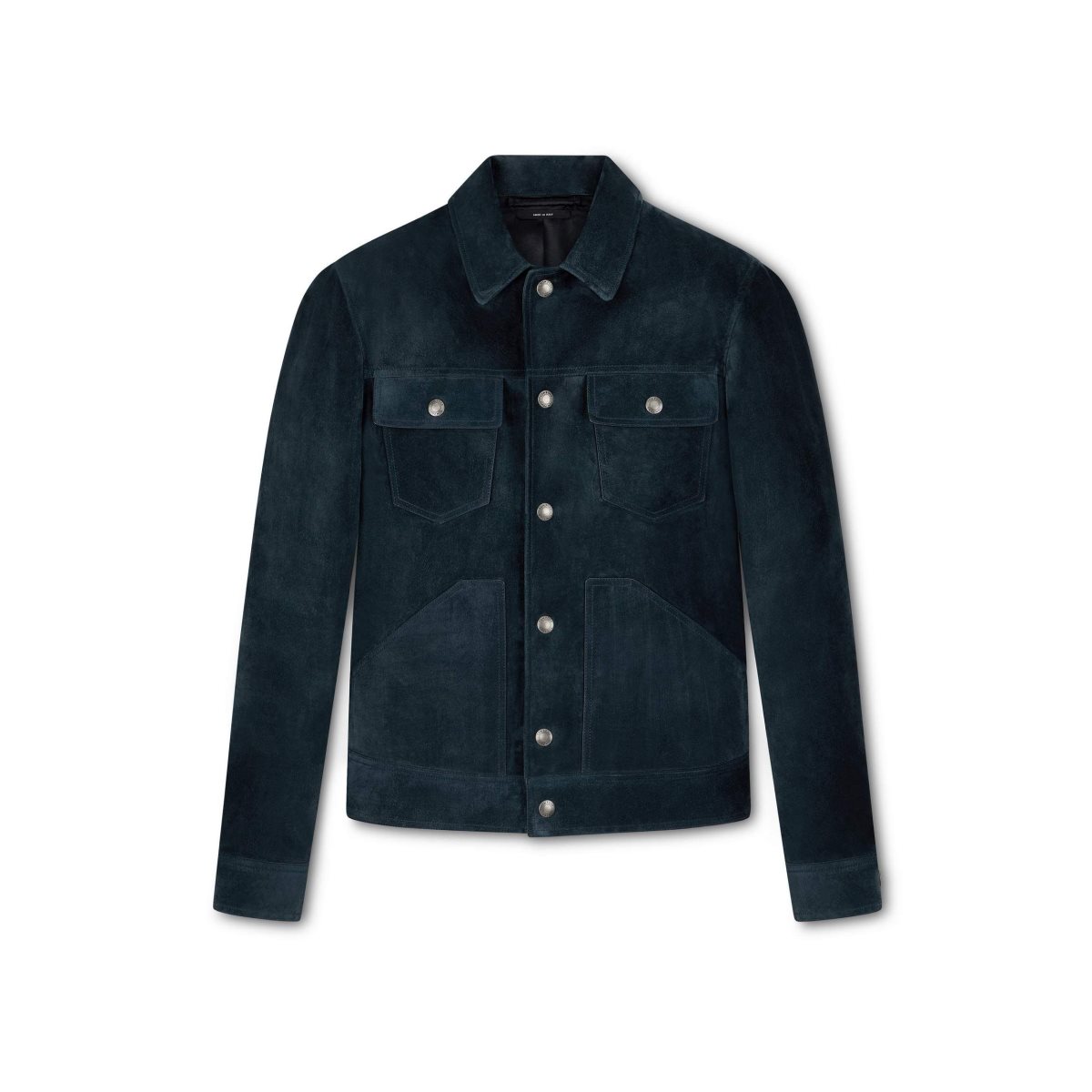 Vêtements D\'extérieur Tom Ford Cashmere Daim Western Jacket Homme Petrol | GANFU-8742