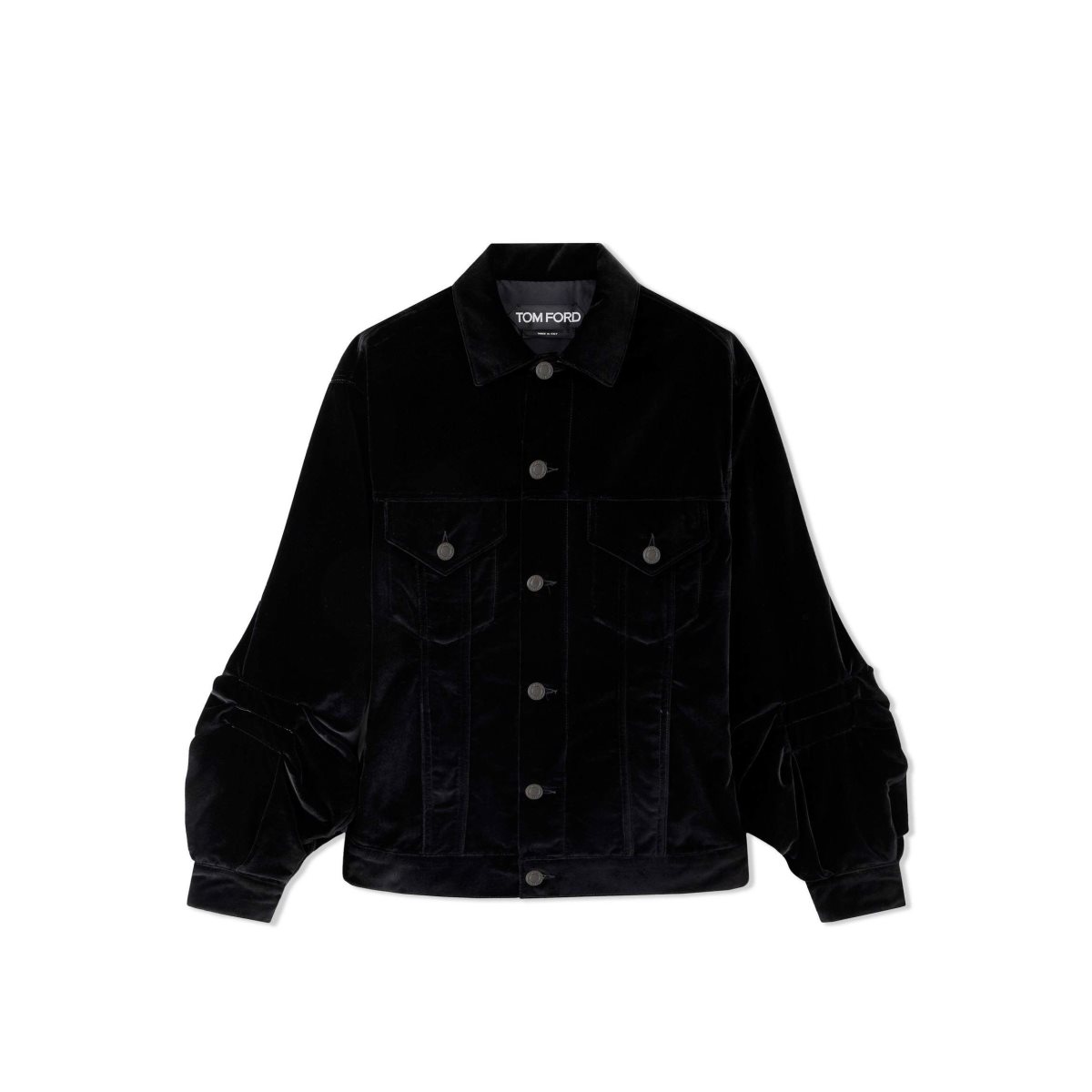 Vêtements D\'extérieur Tom Ford Coton Velvet Jean Jacket Femme Noir | JZKYG-8015