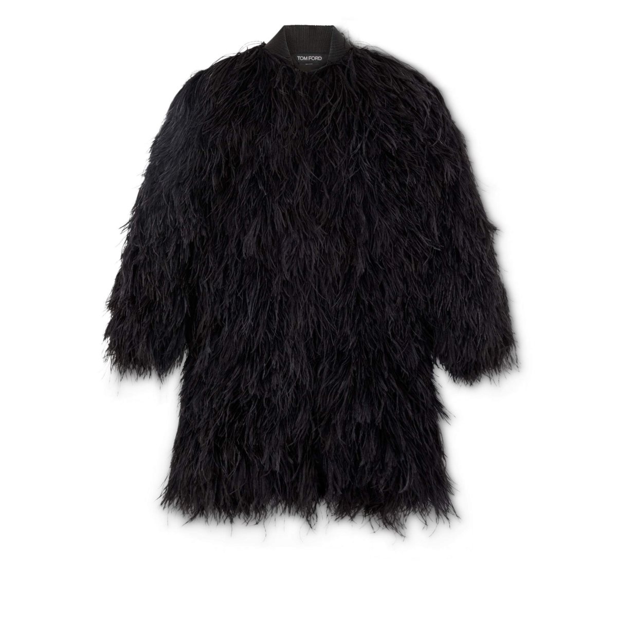 Vêtements D\'extérieur Tom Ford Feathers On Organza Coat Femme Noir | FYKME-8431