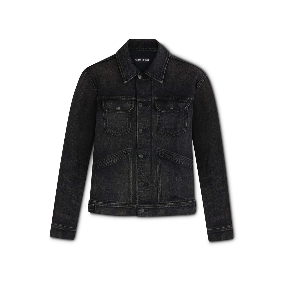 Vêtements D\'extérieur Tom Ford Japanese Selvedge Denim Jacket Homme Noir | JIOPR-2037