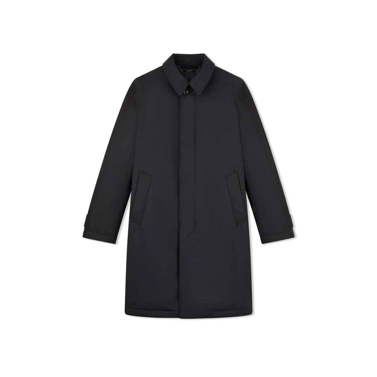 Vêtements D\'extérieur Tom Ford Micro Faille Light-fill Raincoat Homme Noir | MCQPI-6538