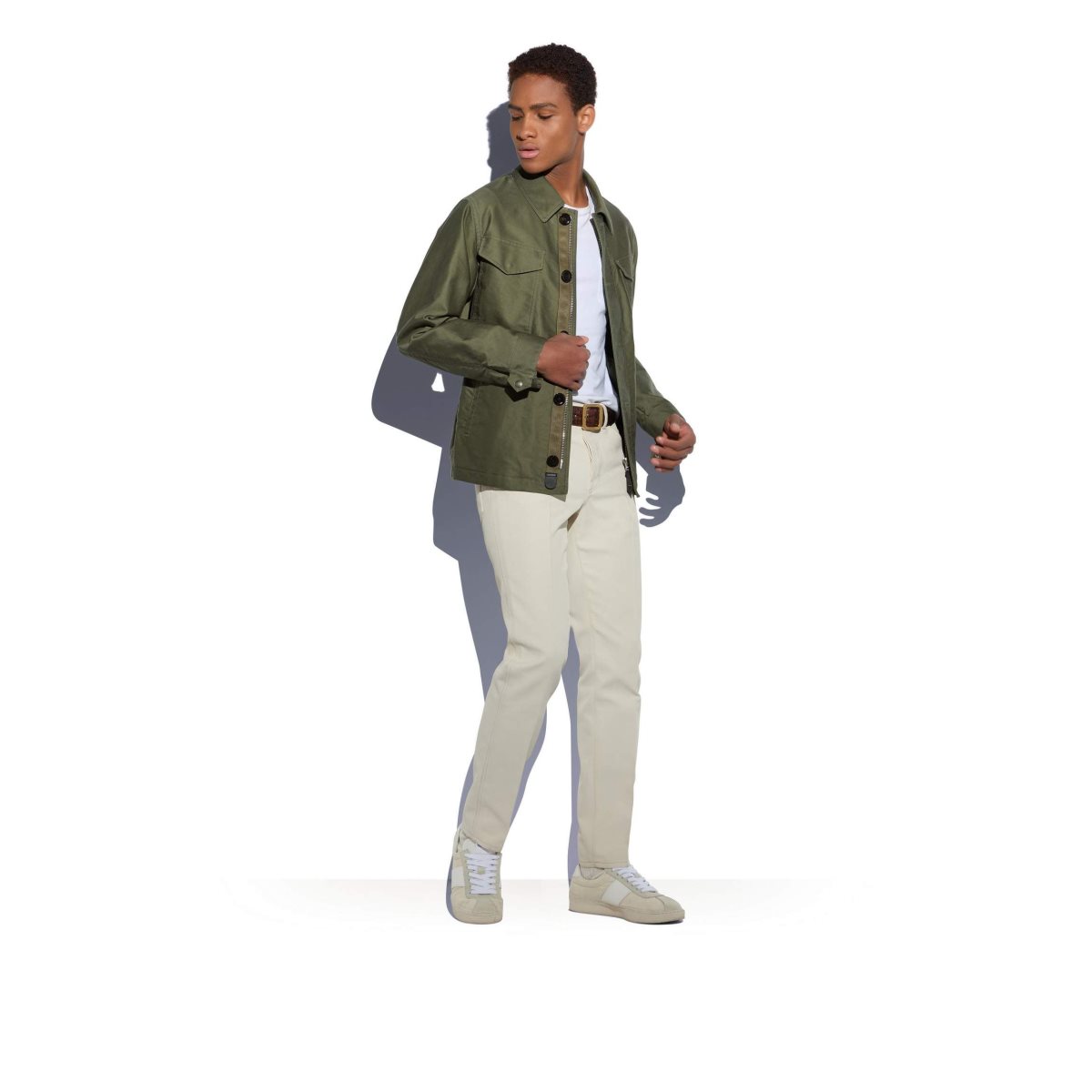 Vêtements D'extérieur Tom Ford Military Coton Outershirt Homme Military | CSTNI-0246