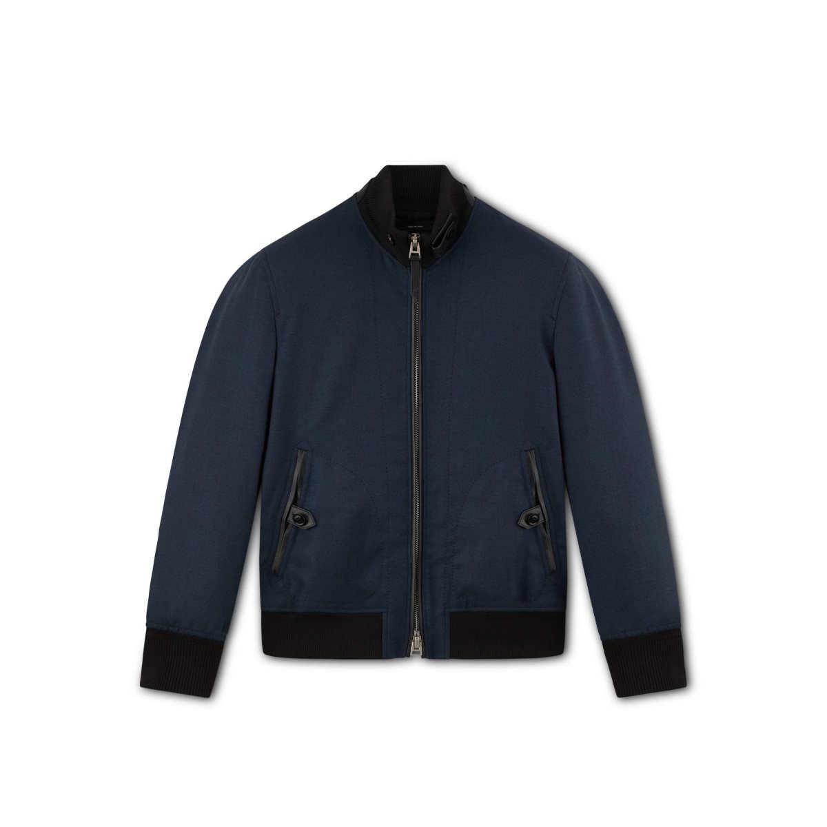 Vêtements D\'extérieur Tom Ford Mohair Fluid Hopsack Blouson Homme Bleu Marine | VPGLR-2318